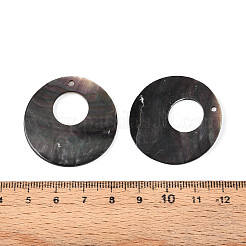 Natural Black Lip Shell Pendants&nbsp;SHEL-N038-18