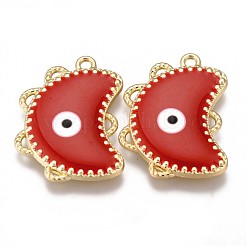 Eco-Friendly Alloy Enamel Pendants&nbsp;ENAM-N050-26-NR