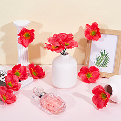 80Pcs Cloth Artificial Flower Heads&nbsp;AJEW-GA0009-23
