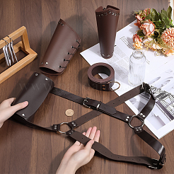 PU Leather with Iron Fencing Sheath&nbsp;AJEW-WH0348-136