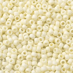 トーホー 8/0ラウンドビーズ  日本製シードビーズ  （不透明なパステルフロストエッグシェル762)個  3mm  穴：1mm  約1110個/50g&nbsp;SEED-XTR08-0762