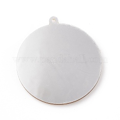 父の日アクリルパーツ  フラット ラウンド ワード アイ ラブ パパ チャーム  レッド  42x39.6x4.4mm  穴：1.6mm&nbsp;MACR-C013-12