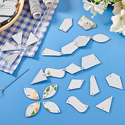 Triangle/Polygon/Rectangle/Horse Eye/Rhombus Acrylic Connector Charms&nbsp;MACR-PH0001-85B