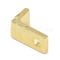 304ステンレスペンダント  24KGP本金メッキ  文字l  8x5x4mm  穴：1.6mm&nbsp;STAS-S137-01G-L