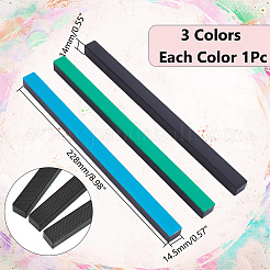 3Pcs 3 Colors ABS Plastic with Iron Paper Weight&nbsp;AJEW-WR0002-69
