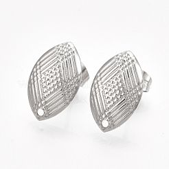 Non-Tarnish 304 Stainless Steel Stud Earring Findings&nbsp;STAS-S079-70B