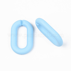 Opaque Spray Painted Acrylic Linking Rings&nbsp;OACR-T024-02-I03