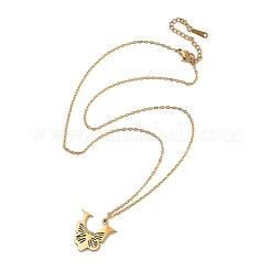 PVD Vacuum Plating 201 Stainless Steel Necklaces&nbsp;NJEW-R267-01V-G