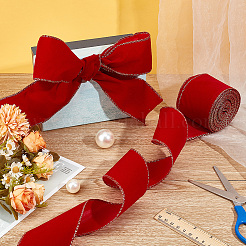10 Yards Single Face Velvet Ribbon&nbsp;OCOR-WH0092-39B