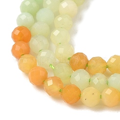 Gradient Color Natural Myanmar Jade Beads Strands&nbsp;G-D306-A04-3mm