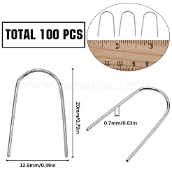 100Pcs 316 Surgical Stainless Steel Earring Hooks&nbsp;STAS-SC0006-30