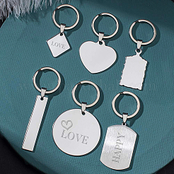 Stainless Steel Stamping Blank Tag Pendants&nbsp;STAS-BC0003-03