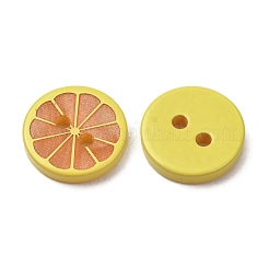 2-Hole Printed Opaque Resin Buttons&nbsp;RE-CBA6F88-17