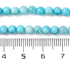 天然異極鉱ビーズ連売り  ラウンド  染め  4mm  穴：0.9mm  約94個/連  15.94~16.14''（40.5~41センチメートル）&nbsp;G-L585-E01-04