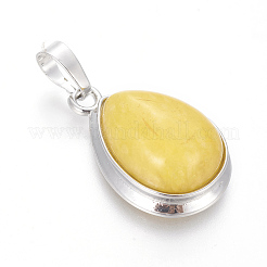 Dyed Natural Jade Pendants&nbsp;G-L512-C25