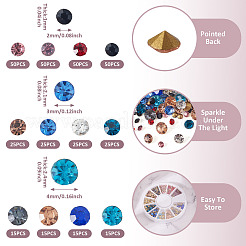 Pointed Back Glass Rhinestone Cabochons&nbsp;RGLA-YS0001-03