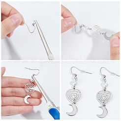 200Pcs 304 Stainless Steel Earring Hooks&nbsp;STAS-SP0001-44
