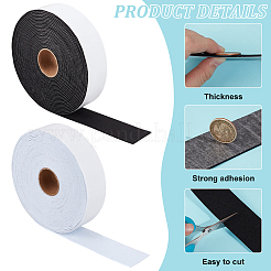 2 Rolls 2 Colors Self-adhesive Polyester Fabric&nbsp;DIY-BC0014-40