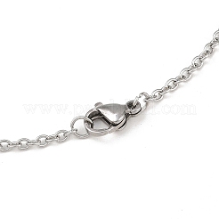 Tarnish Resistant Unisex Classic Plain 304 Stainless Steel Mens Womens Cable Chain Necklaces&nbsp;STAS-O037-83P