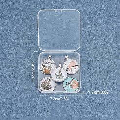 Alloy Glass Pendants&nbsp;PALLOY-CA0001-23
