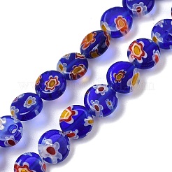 Handmade Millefiori Lampwork Beads Strands&nbsp;LAMP-G166-17A-04