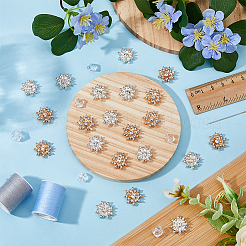 40Pcs 2 Colors Alloy Cabochons&nbsp;FIND-FH0007-88