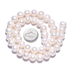 Natural Cultured Freshwater Pearl Beads Strands&nbsp;PEAR-N013-10E