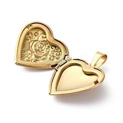 304 Stainless Steel Locket Pendants&nbsp;STAS-L289-01G