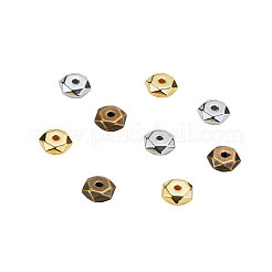 CCBプラスチックビーズ  6面体  ミックスカラー  6.5x6.5x2.5mm  穴：1.2mm  100個/カラー  3色  300個/箱&nbsp;CCB-CJ0001-03