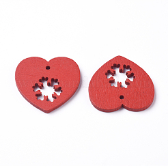 Natural Poplar Wood Pendants&nbsp;WOOD-D010-10A