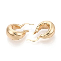 Brass Hoop Earrings&nbsp;KK-T080-94G