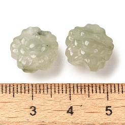 天然の翡翠彫刻ビーズ  花  13x7mm  穴：1.2mm&nbsp;G-P550-15A