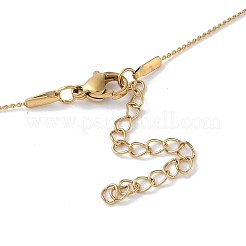 Ion Plating(IP) 304 Stainless Steel Round Ball Pendant Necklaces for Women&nbsp;NJEW-D056-01A-01G