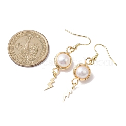 Natural Cultured Freshwater Pearl Dangle Earrings&nbsp;EJEW-JE05738-02