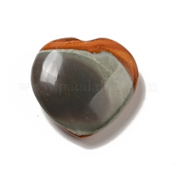 Natural Desert Jasper/Polychrome Jasper Heart Love Stone&nbsp;G-C010-04