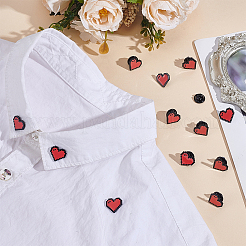 12Pcs Heart Alloy Enamel Lapel Pin Backs for Backpack Clothes&nbsp;JEWB-NB0001-29
