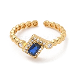 Rack Plating Brass Cuff Rings&nbsp;RJEW-D008-13G