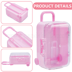 4個 4色 荷物ケース プラスチック キャンディ ギフト 収納ボックス  ミックスカラー  6.9x4.75x11cm  1pc /カラー&nbsp;CON-CN0001-22