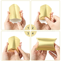 20Pcs Laser Cardboard Paper Pillow Candy Packing Boxes&nbsp;CON-YW0001-94A