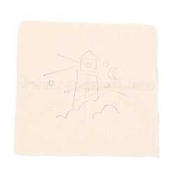 DIYパンチ針キット  灯台模様  DIYクラフトステッチ用  27.5x27.5x0.1cm&nbsp;DIY-P013-07