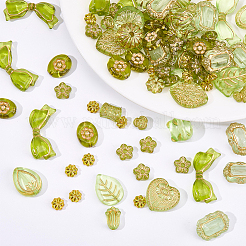 120Pcs 6 Styles Transparent Acrylic Beads&nbsp;OACR-SC0003-09