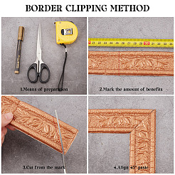 1Pc PVC Foam 3D Self-Adhesive Waterproof Wallpaper Border&nbsp;PAAG-CP0001-01B