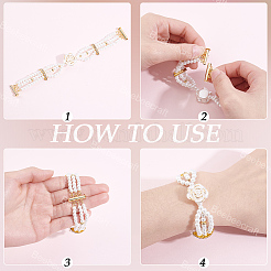 6Pcs Brass Slide Lock Clasps&nbsp;KK-BBC0027-58A