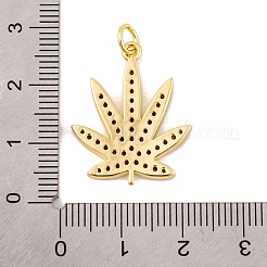 Rack Plating Brass Micro Pave Cubic Zirconia Pendants&nbsp;KK-K367-05G-01