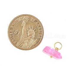 Dyed Natural Quartz Crystal Neggets Pendants&nbsp;PALLOY-JF04581-02