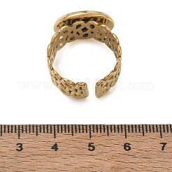 304ステンレススチールカフリング部品  丸いベゼルパッドリングセッティング  イオンプレーティング（ip）  長持ちメッキ  ゴールドカラー  18mm  トレイのサイズ：16mm&nbsp;SA-CBA37BC-14E-G