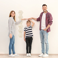 Hexagon Wood Measuring Growth Chart Rulers&nbsp;TOOL-WH0136-124A
