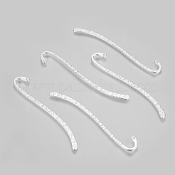 チベット風合金ブックマーク  カドミウムフリー＆ニッケルフリー＆鉛フリー  銀  84x4x2mm  穴：2mm&nbsp;K08Y3022