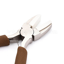 45# Steel Flat Nose Pliers with Non-Slip Comfort Grip Handles & Jaw Cover&nbsp;TOOL-N008-08