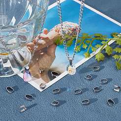 304ステンレススチールスナップオンベイル240個  ステンレス鋼色  7x6.5x3mm&nbsp;STAS-CN0001-18